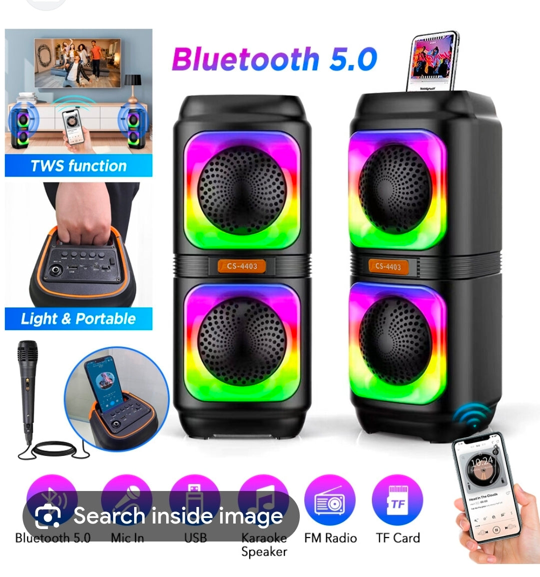 Portable karaoke speaker